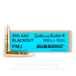 300 AAC Blackout 200gr FMJ Sellier & Bellot Ammo Box For Sale (20 rds)